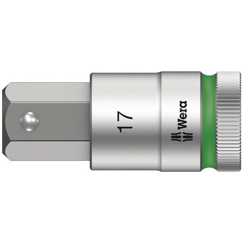 Wera 8740 C HF Zyklop bit socket with 1/2″ drive with holding function, 10 x 60 mm