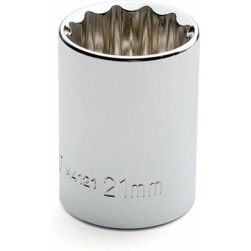 Cougar Pro M4121 1/2″ Drive 12 Point Standard Metric Socket, 21 mm