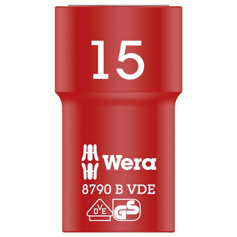 Wera 8790 B VDE Zyklop 3/8″ socket, insulated, 15 x 46 mm