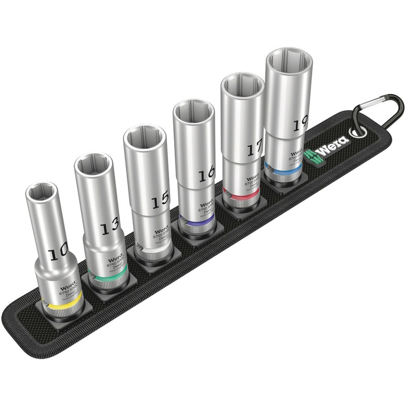 Wera Belt C Deep 1 socket set, 1/2″ drive, 6 pieces