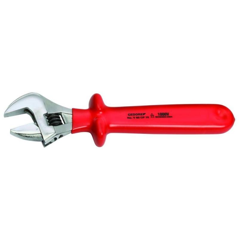 Gedore 2179067 60 CP 10 Adjustable Wrench, Open End, 1000 V 10 Inch