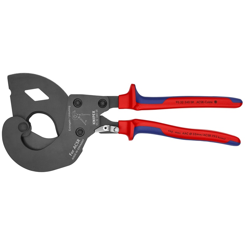 Knipex 95 32 340 SR US 13 1/2″ Ratcheting ACSR Cable Cutter