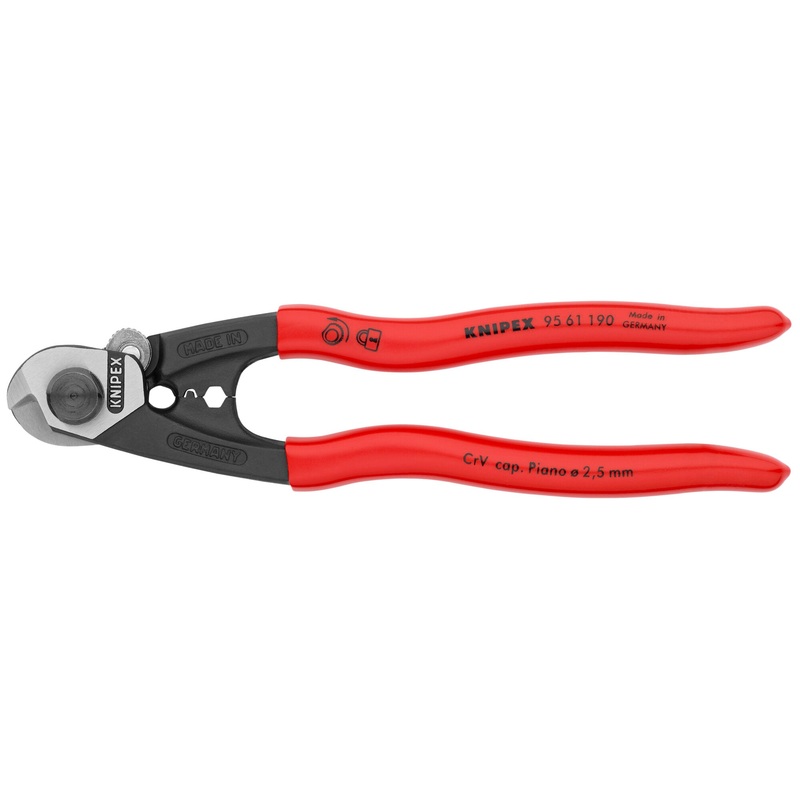 Knipex 95 61 190 SBA 7 1/2″ Wire Rope Shears