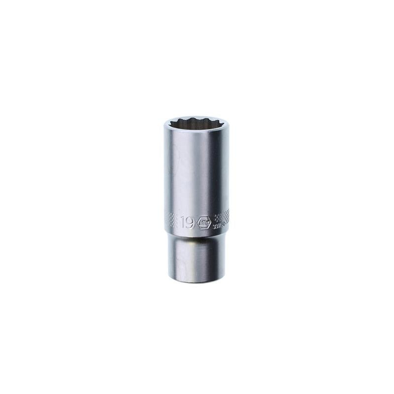 Wiha Tools 33762 12 Point – 3/8″ Drive Deep Socket 19.0 mm
