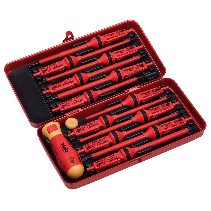Felo 0715753077 14 Piece E-Smart Insulated Screwdriver Set