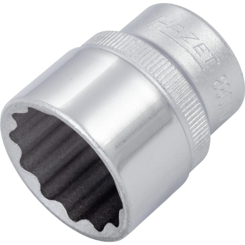 Hazet 880AZ-13/16 Socket, 10mm (3/8″) Square Drive, 12-Point, 13/16″