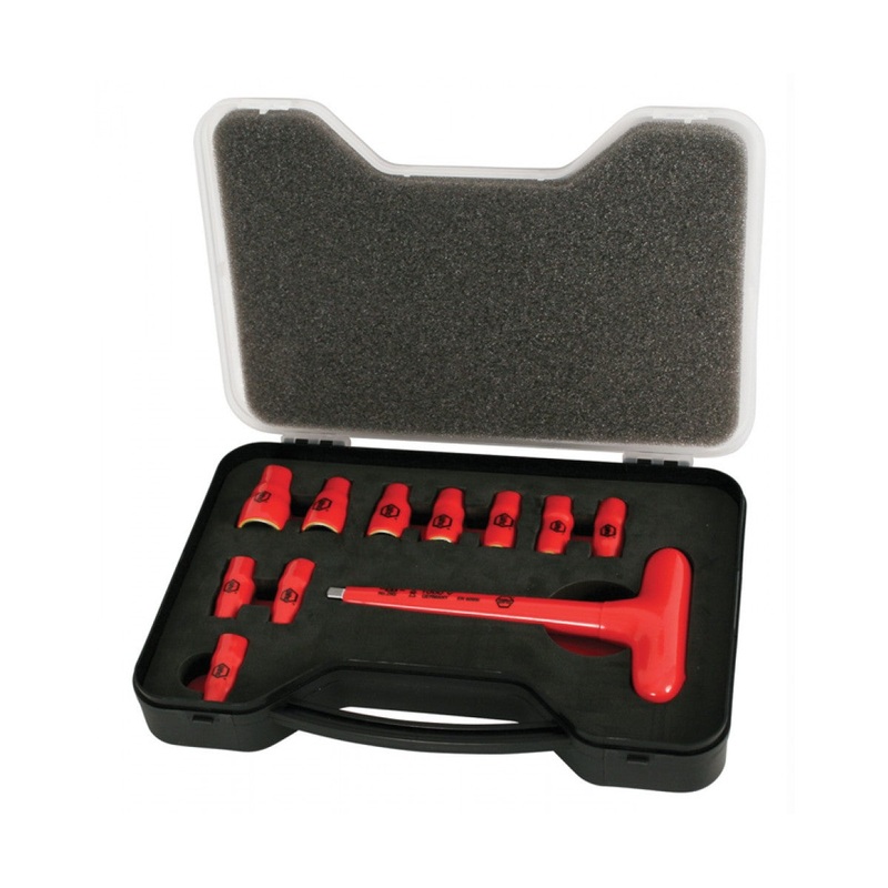 Wiha Tools 31394 11 Piece Insulated Socket Set 1/4″ Drive – SAE