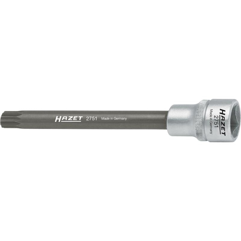 Hazet 2751 Cylinder Head Screwdriver Socket, XZN M10, 1/2″ Square Drive