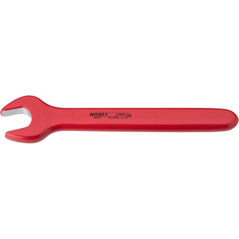 Hazet 450KV-18 Single Open-End Wrench with Protective Insulation, 18mm