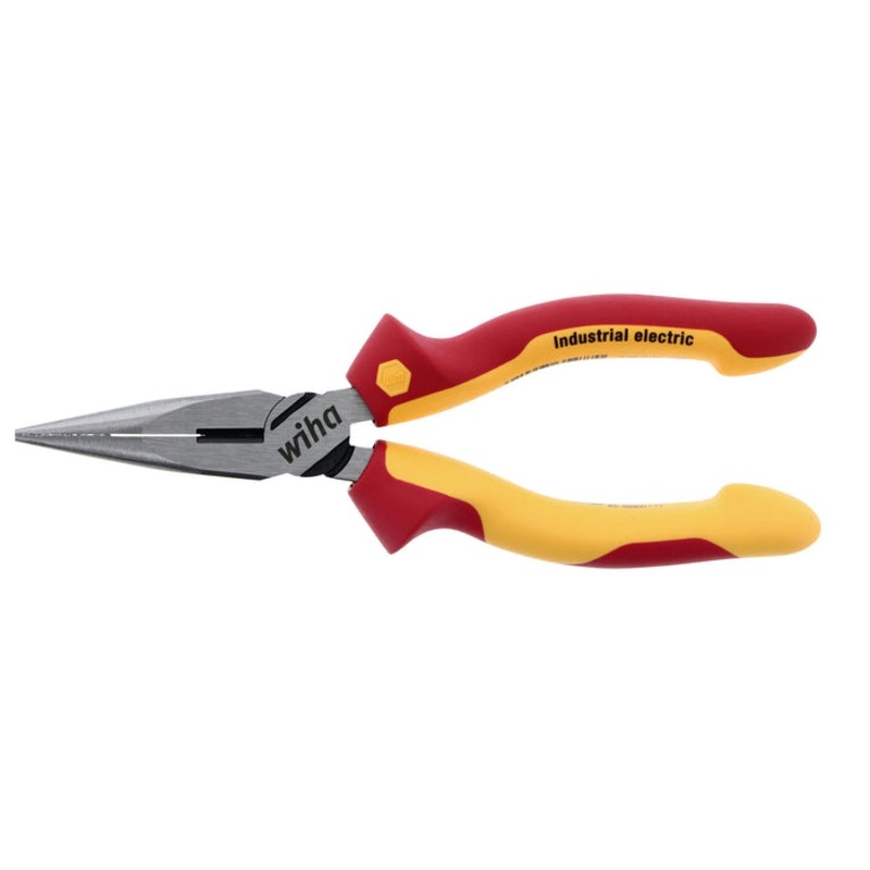 Wiha Tools 32926 Insulated Industrial Long Nose Pliers, 6.3″