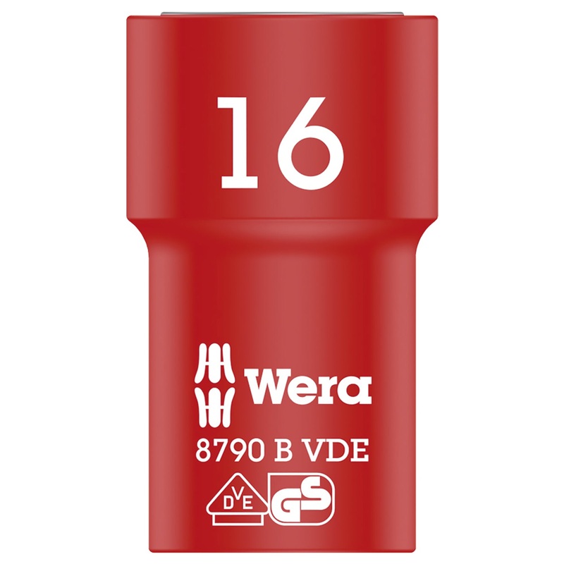 Wera 8790 B VDE Zyklop 3/8″ socket, insulated, 16 x 46 mm