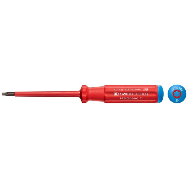 PB Swiss Tools PB 5400.20-100 Classic VDE screwdriver, TORX , Size 20