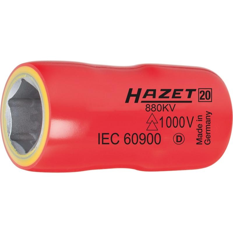 Hazet 880KV-19 Insulated Socket, 10mm (3/8″) Square Drive, 19mm Hex