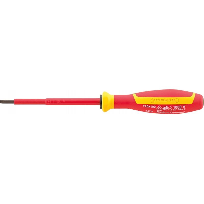 Stahlwille 46753030 4675 VDE DRALL+ T30 x 100mm Insulated TORX Screwdriver