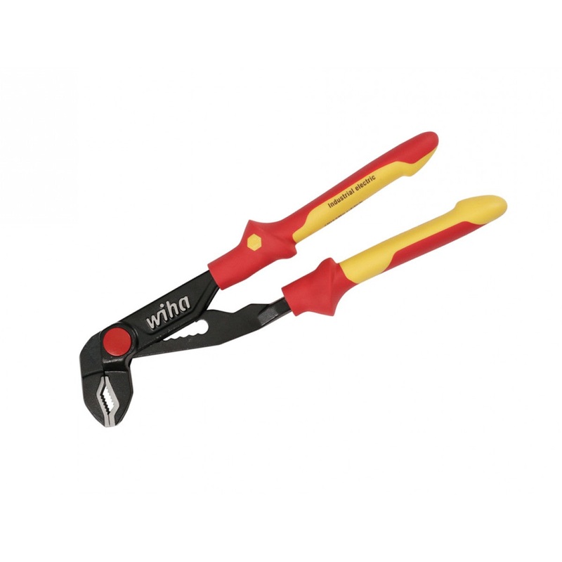 Wiha Tools 32956 10″ Insulated Industrial Push Button Water Pump Pliers