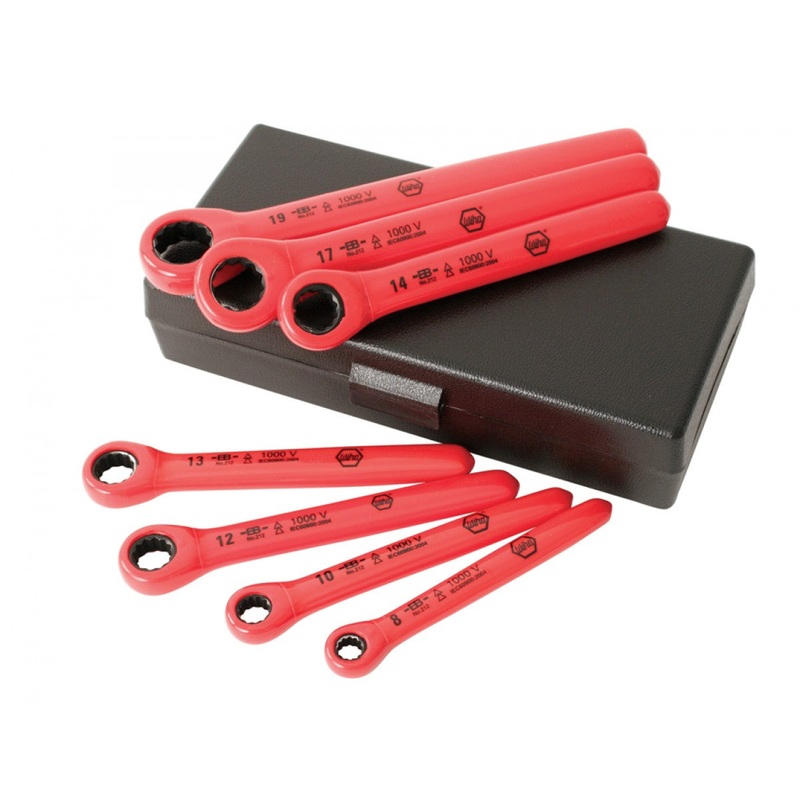 Wiha Tools 21290 7 PC Insulated Metric Ratchet Wrench Set