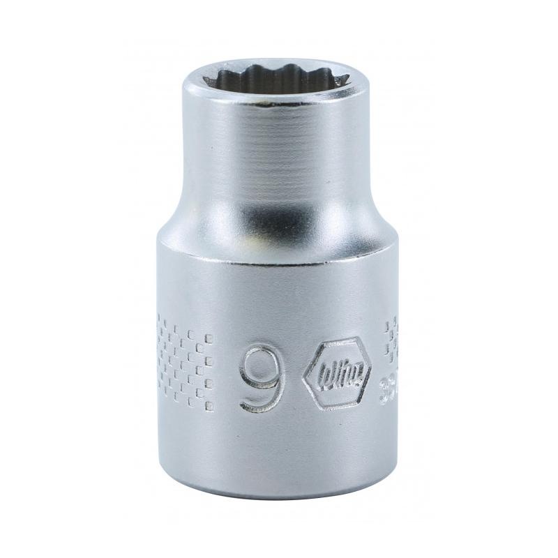 Wiha Tools 33724 3/8″ Drive Socket, 12 Point, 9.0mm