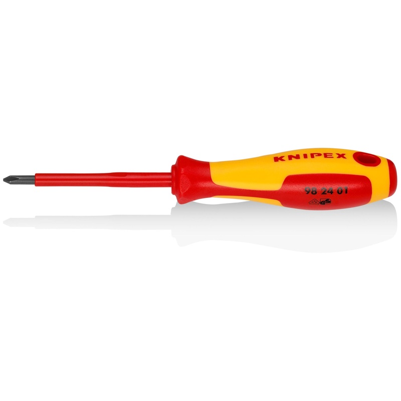 Knipex 98 24 01 Phillips Screwdriver, 3 1/4″-1000V Insulated, P1
