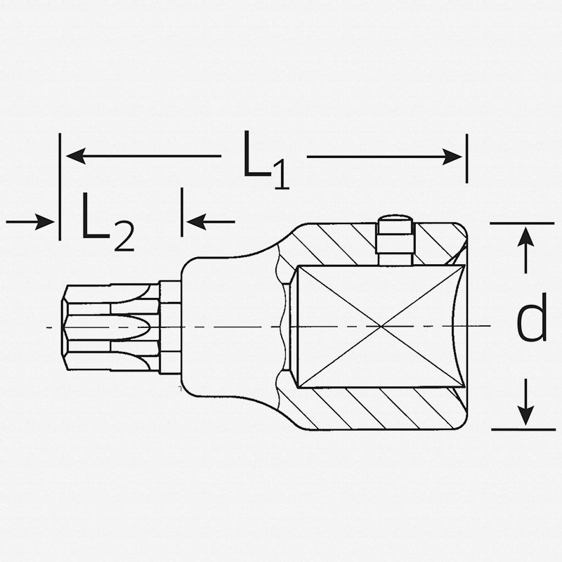 Stahlwille 05100100 TORX Socket, 59TX 3/4″Drive T100