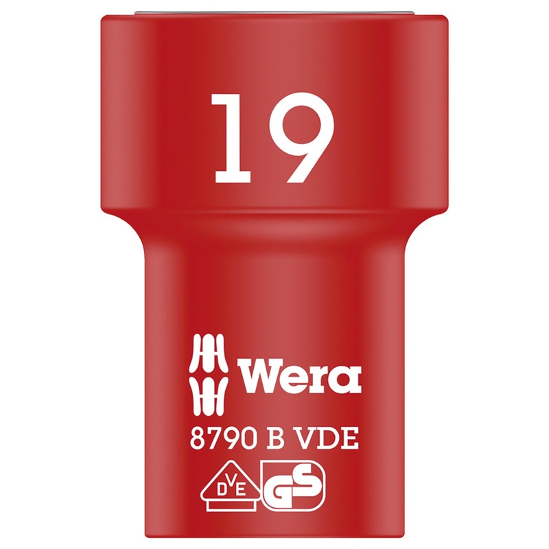 Wera 8790 B VDE Zyklop 3/8″ socket, insulated, 19 x 46 mm