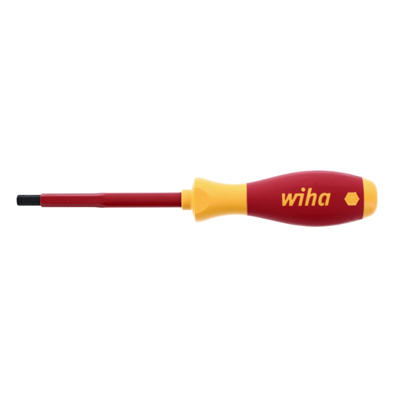 Wiha Tools 32321 Insulated Hex Metric Screwdriver, 6.0 mm x 100 mm