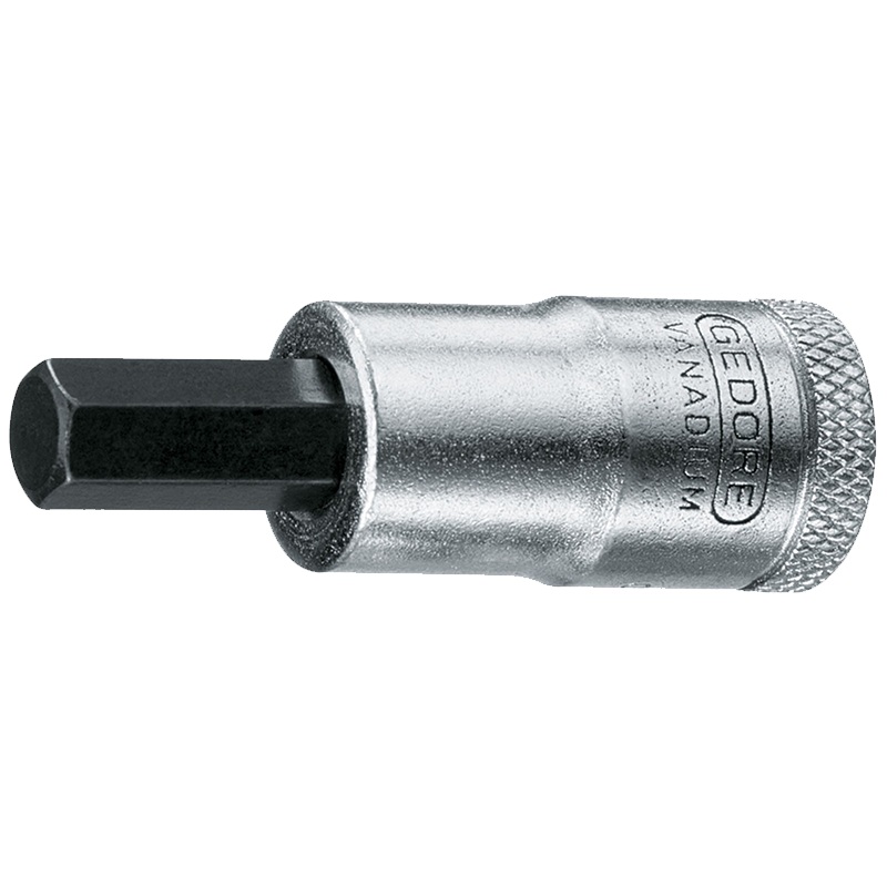 Gedore 6242920 IN 30 10 Hex Screwdriver Bit Socket, 10 mm, 3/8″