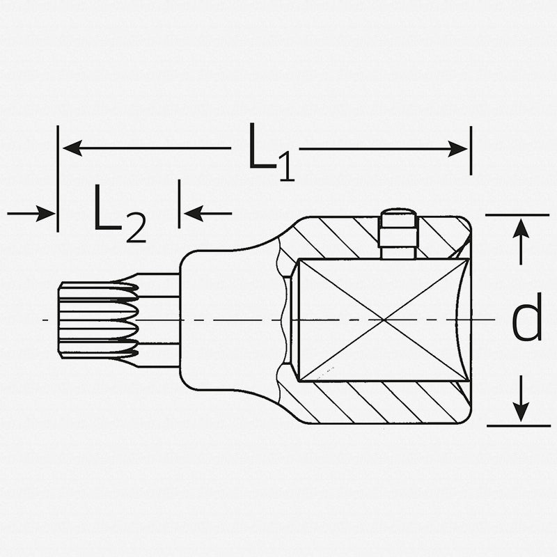 Stahlwille 05060018 59X 3/4″ Drive XZN Socket, M18