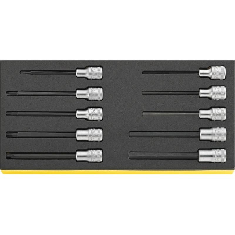 Stahlwille 96838760 Set: Sockets 1/2″ – Extra Deep – 10 Pieces