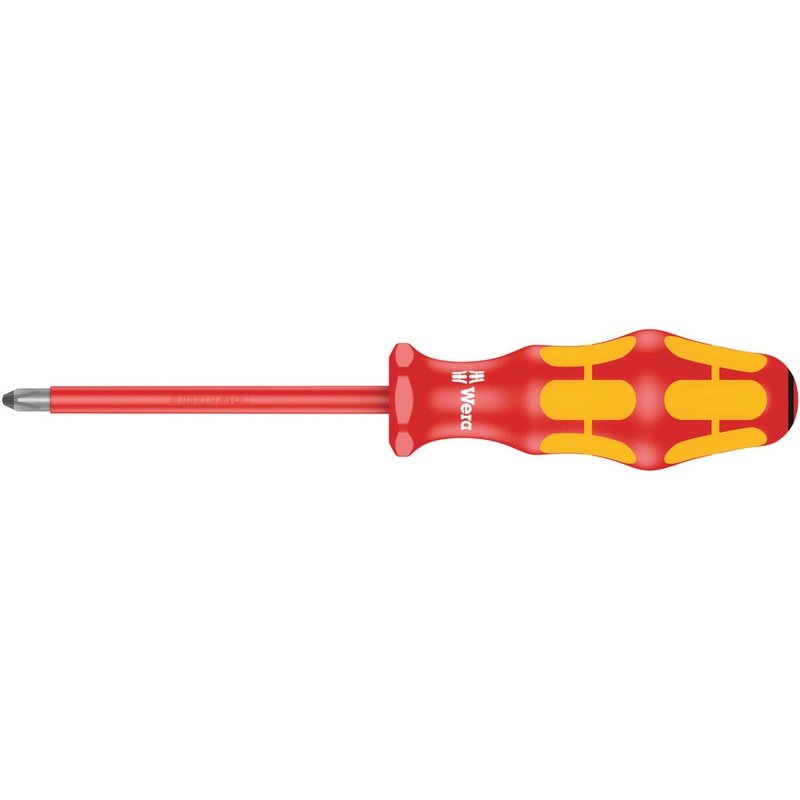 Wera 165 i PZ VDE Insulated screwdriver for Pozidriv screws, PZ 0 x 80 mm