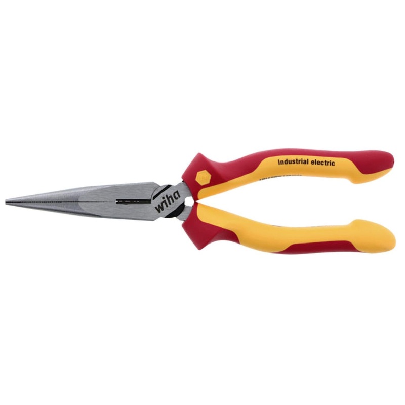 Wiha Tools 32923 Insulated Industrial Long Nose Pliers, 8″