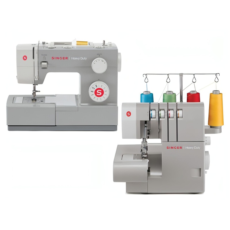 Singer Heavy Duty Bundle 4411 Sewing Machine + 14HD854 Overlocker