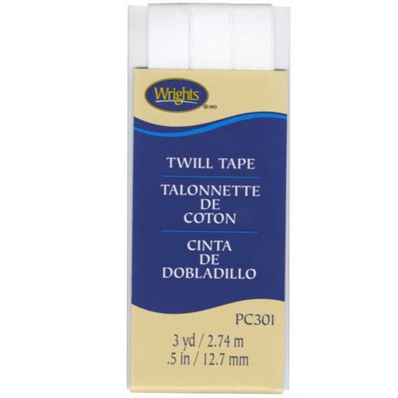 Twill Tape 1/2in White