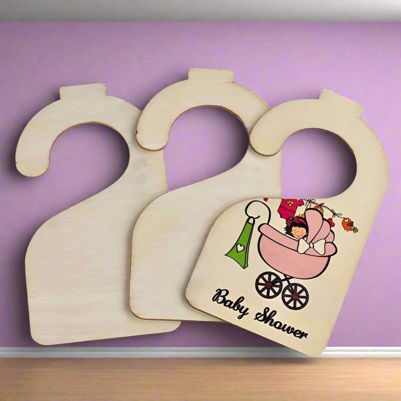 Sublimation Wood Dividers Blank For Newborn Closet Clothing
