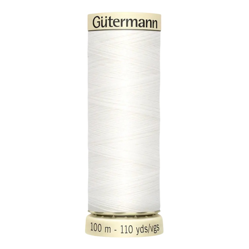 Gtermann Sew All Poly – 020 Nu White – 110yds Nu White