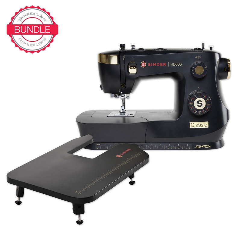SINGER HD500 Classic Black Sewing Machine & Extension Table Bundle