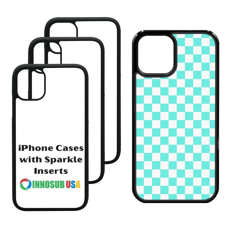 Sublimation Blank Case with Sparkle Inserts for iPhone 11/12 iPhone 12 Pro MAX with Spakle Insert