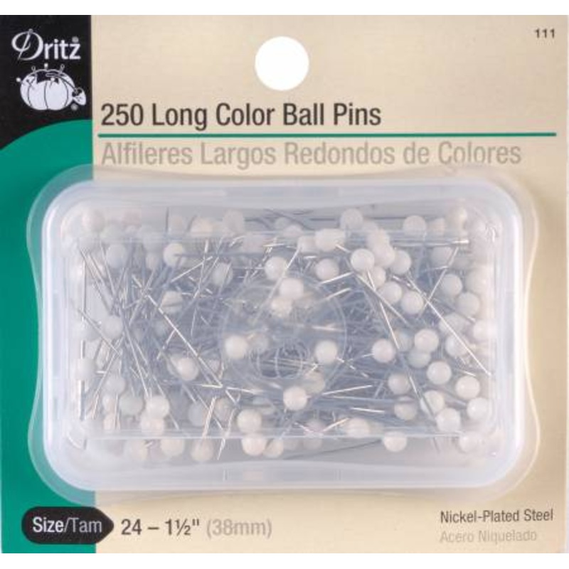 Long Color Ball Pins 250