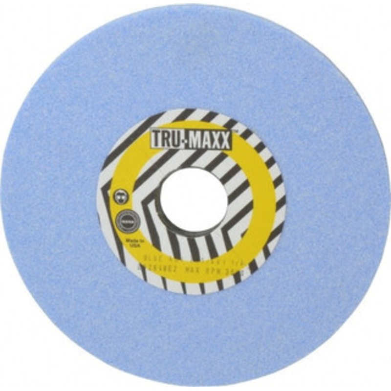 Tru-Maxx 7 Diam x 1-1/4 Hole x 1/4 Thick, I Hardness, 46 Grit Surface Grinding Wheel Ceramic, Type 1, Coarse Grade, 3,600 Max RPM, Vitrified Bond, No Recess 66253255408 – 06294862