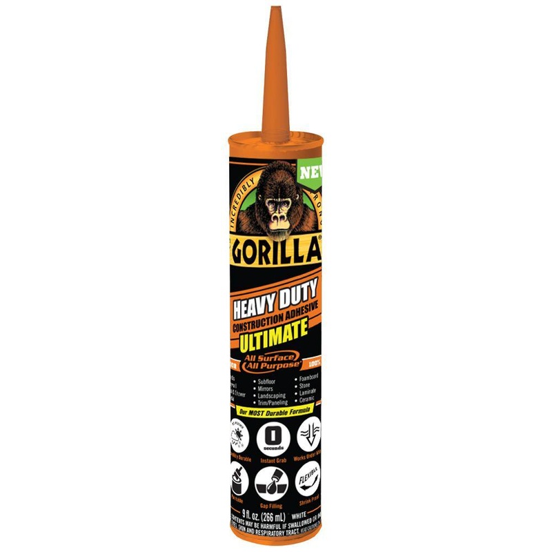 Gorilla 8008002 9 oz. Construction Adhesive Ultimate (4-Pack) | Bigbigmart.com