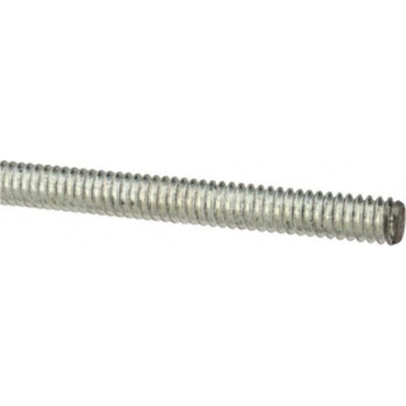 Made in USA 1/4-20 x 2 ft. Low Carbon Steel Threaded Rod Right Hand Thread, Zinc Plated Finish, UNC 03072 – 04352225