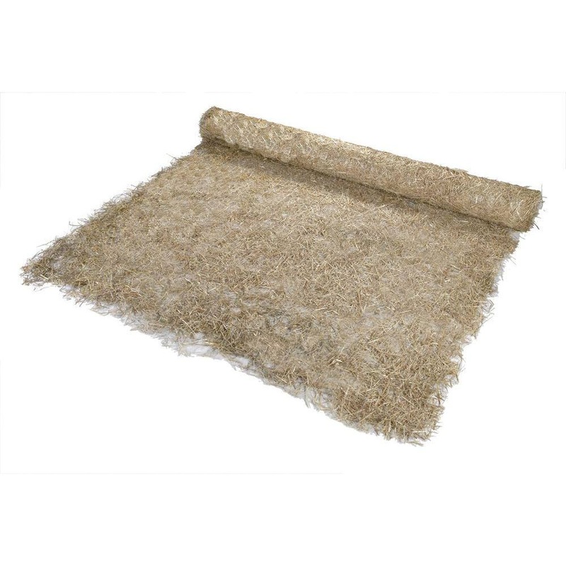 Mutual Industries 17681-1-1125 8 ft. x 112.5 ft. Polypropylene Single Net Straw Erosion Control Blanket | Bigbigmart.com
