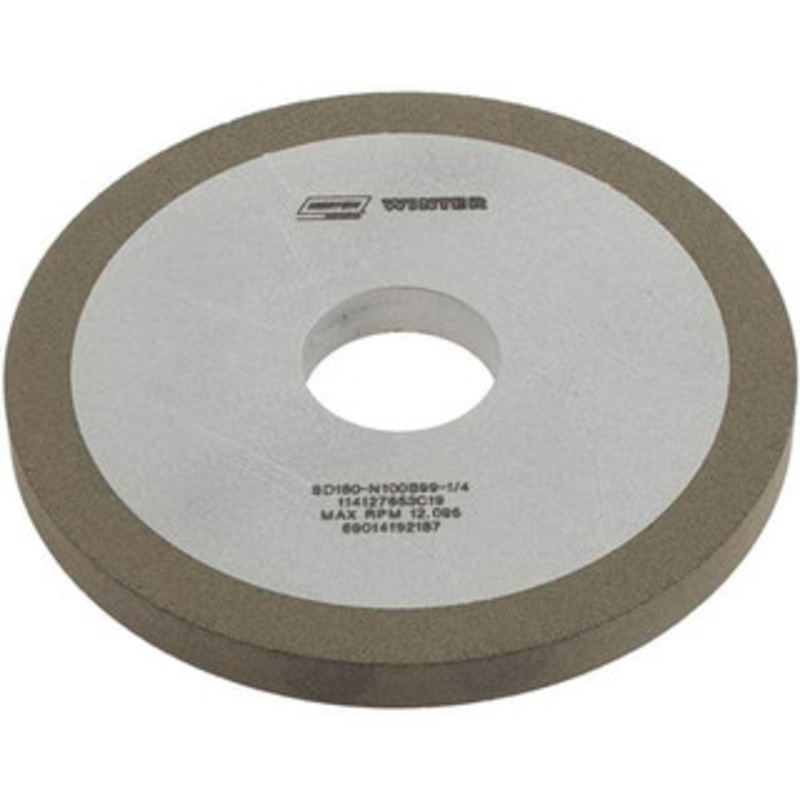 Norton 3 Diam x 3/4 Hole x 1/4 Thick, 180 Grit Surface Grinding Wheel Diamond, Type 1A1, Very Fine Grade, Resinoid Bond 69014192187 – 73550204