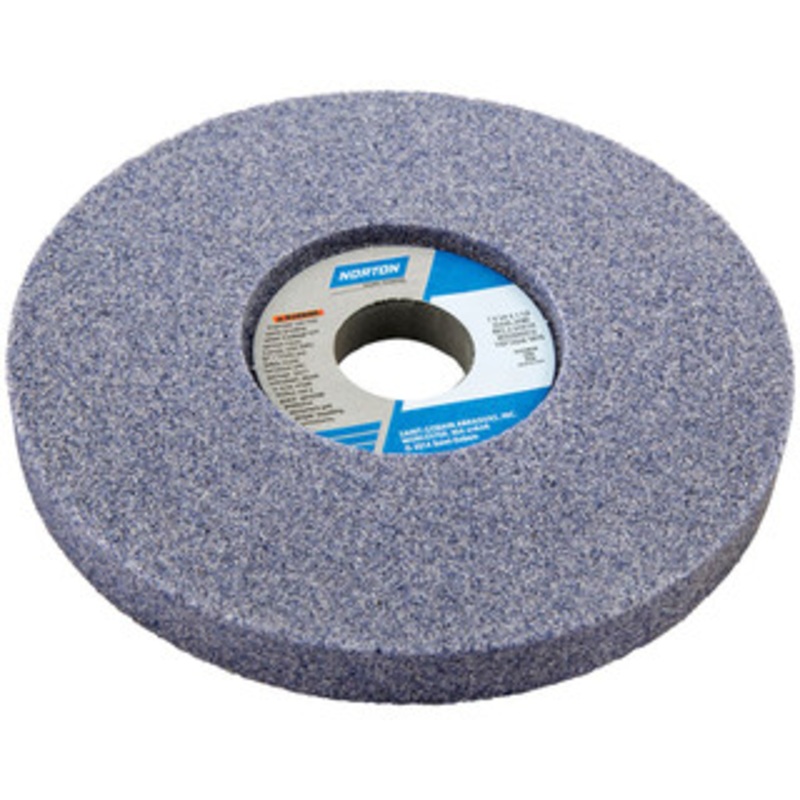 Norton 7 Diam x 1-1/4 Hole x 3/4 Thick, H Hardness, 46 Grit Surface Grinding Wheel Aluminum Oxide, Type 5, Coarse Grade, 3,600 Max RPM, Vitrified Bond, One-Side Recess 66252942209 – 05955414