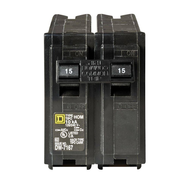 Square D HOM215CP6 Homeline 15 Amp 2-Pole Circuit Breaker (6-pack) | Bigbigmart.com