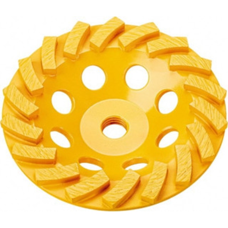 DeWALT 4 Diam x 5/8 Hole x 1 Thick, I Hardness, Surface Grinding Wheel Diamond, Type 11C9, Medium/Fine Grade DW4772T – 46003034