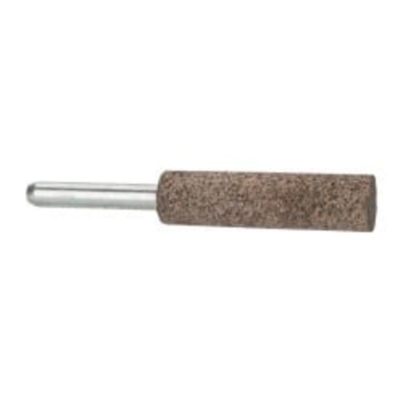 Grier Abrasive 1/2 Head Diam x 2 Thickness, W189, Cylinder End, Aluminum Oxide Mounted Point Brown, Very Coarse Grade, 36 Grit, 24,000 RPM W189-B-20325 – 00576579