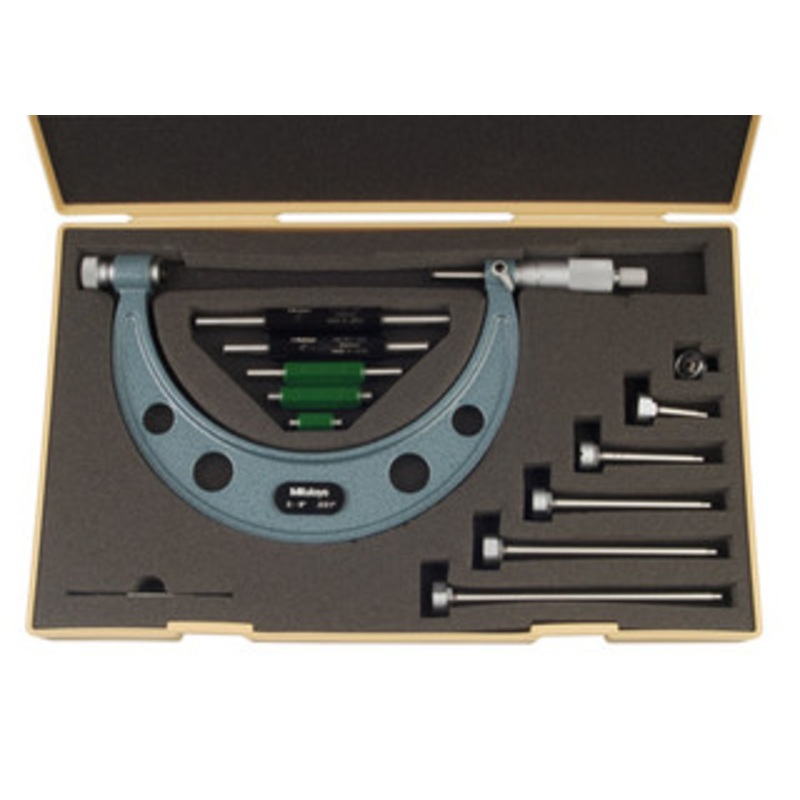 Mitutoyo Outside Micrometers Series 340 with Interchangeable Anvils