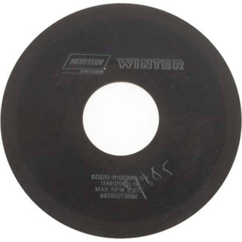 Norton 4 Diam x 1-1/4 Hole x 1/16 Thick, 220 Grit Surface Grinding Wheel Diamond, Type 1A1, Very Fine Grade, Resinoid Bond 66260273586 – 97843981