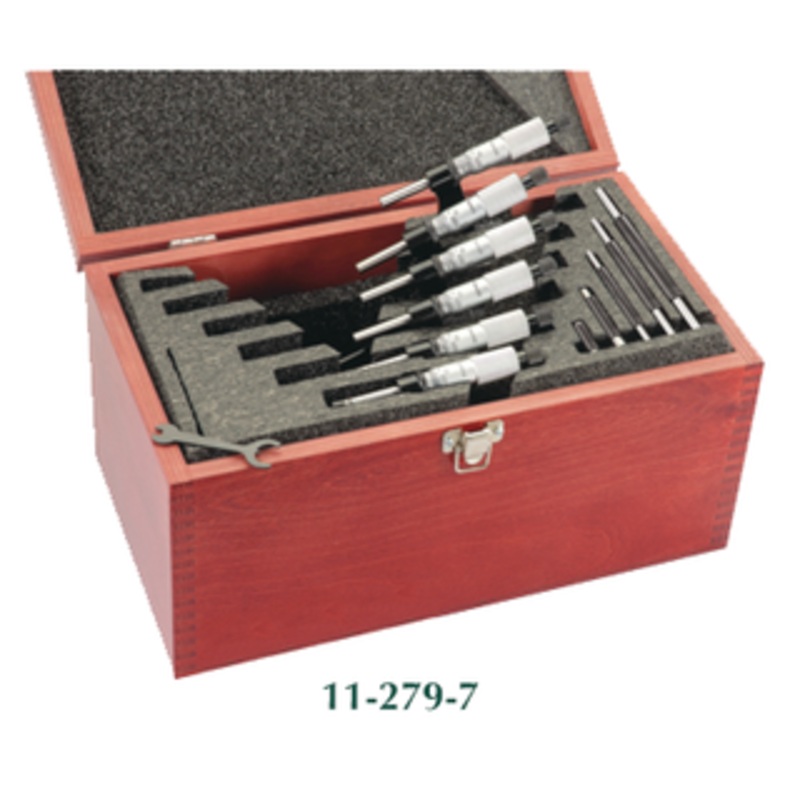 Starrett Series 436 0-6 Outside Micrometer Set ST436.1CXRLZ – 11-279-7