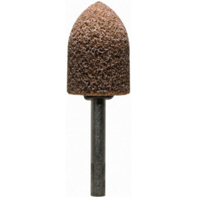 Tru-Maxx 1/2 Head Diam x 3/4 Thickness, B42, Pointed End, Aluminum Oxide Mounted Point Burnt Orange, Medium Grade, 60 Grit, 33,750 RPM TM-GPB42O – 69699247